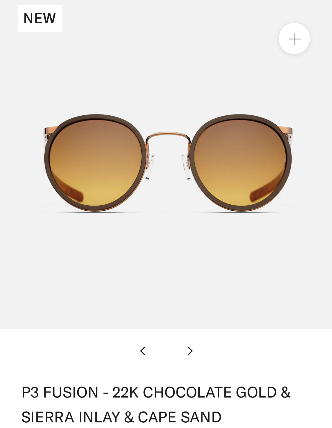P3 Fusion-22k Chocolate Gold & Sierra Inlay & Cape Sand
