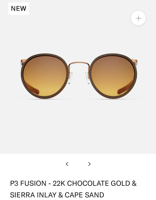 P3 Fusion-22k Chocolate Gold & Sierra Inlay & Cape Sand