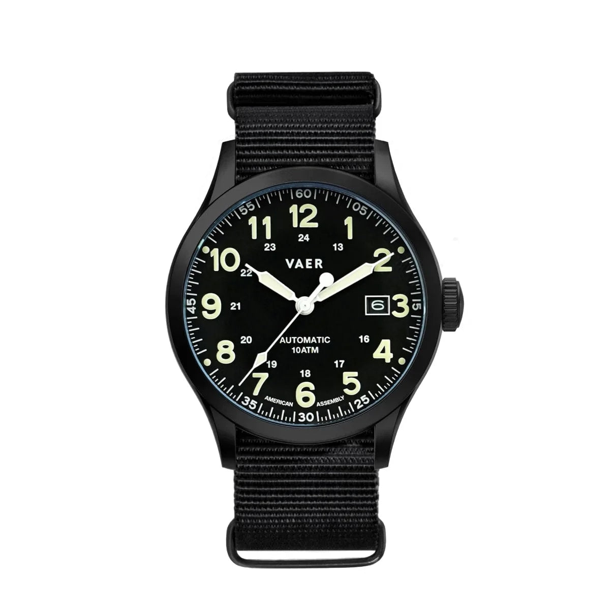A5 Tactical Field Auto - 40mm USA(Black Steel Bracelet)