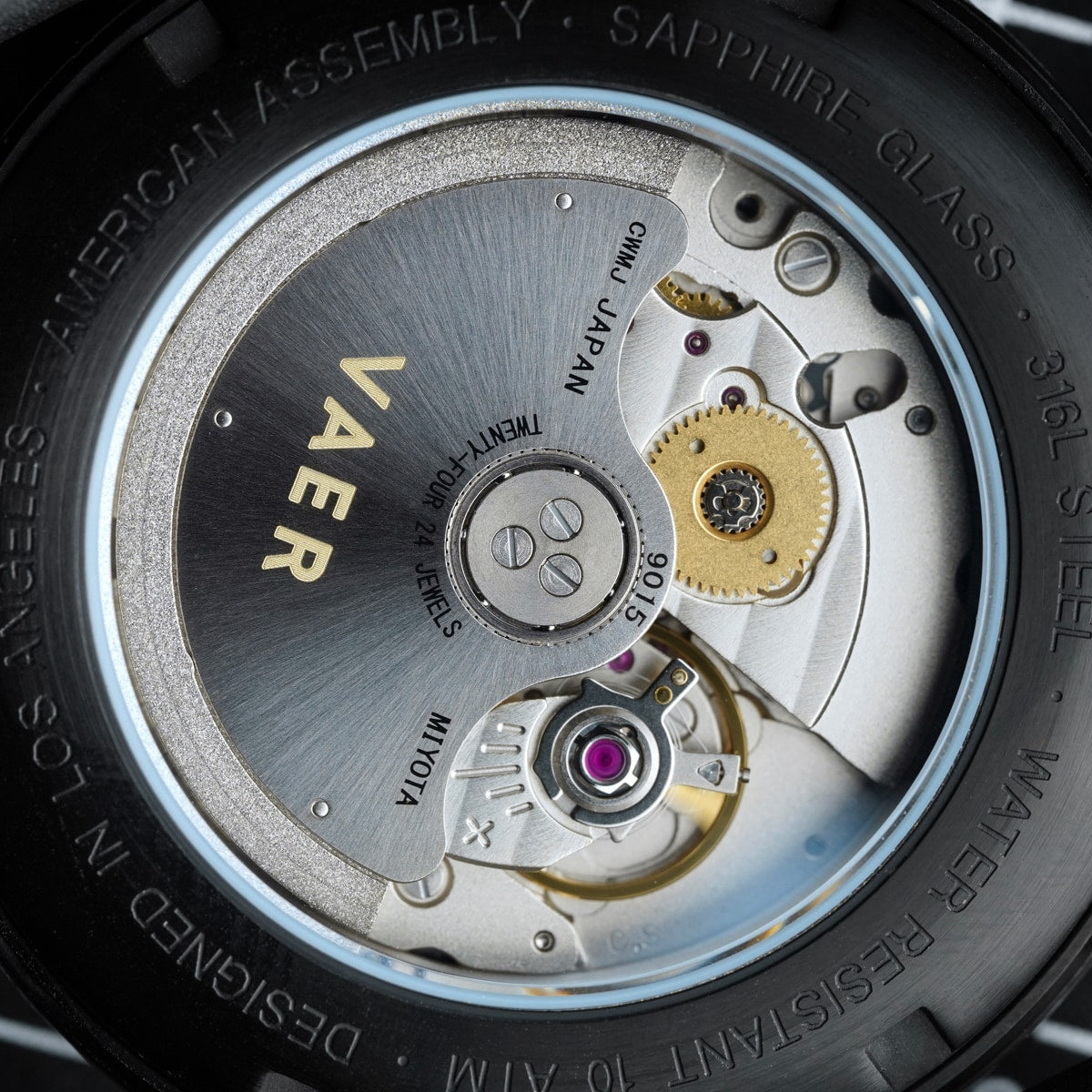 A5 Tactical Field Auto - 40mm USA(Black Steel Bracelet)