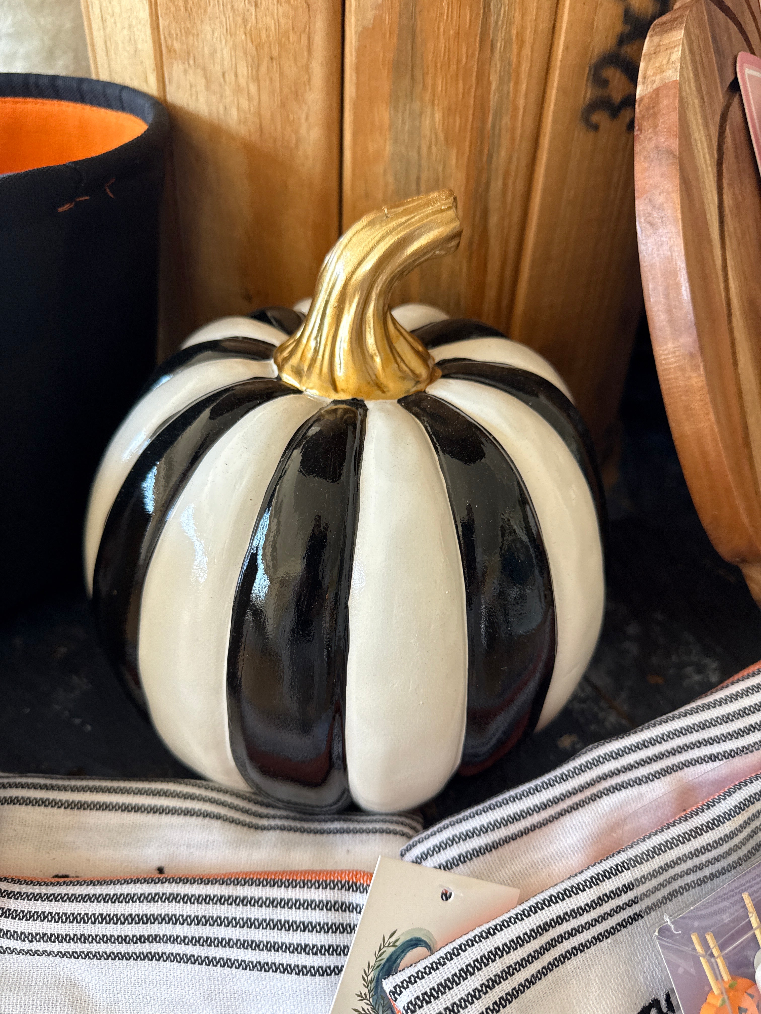 Black and white pumpkin