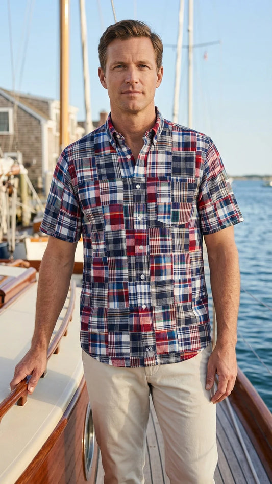 Bromley Patch Madras Short Sleeve