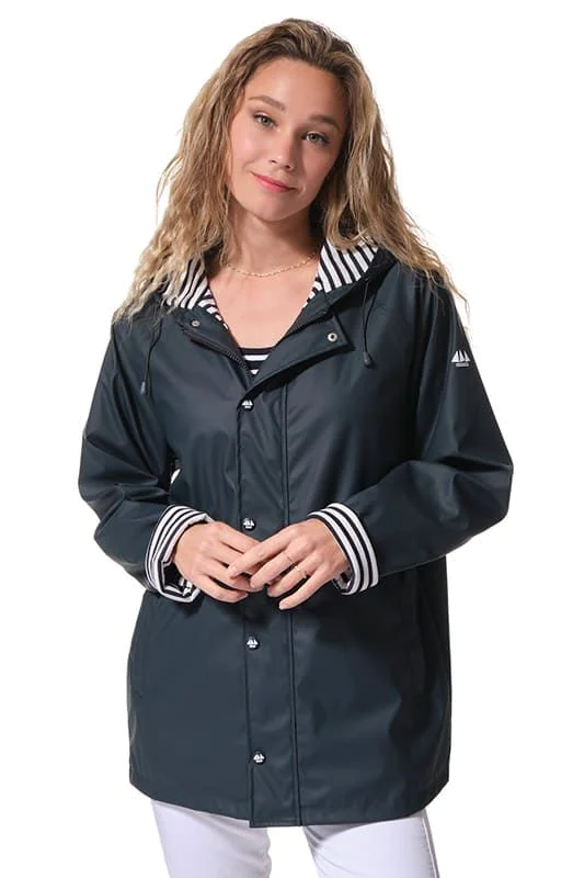 Unisex Rain Coat/Hublot-Navy