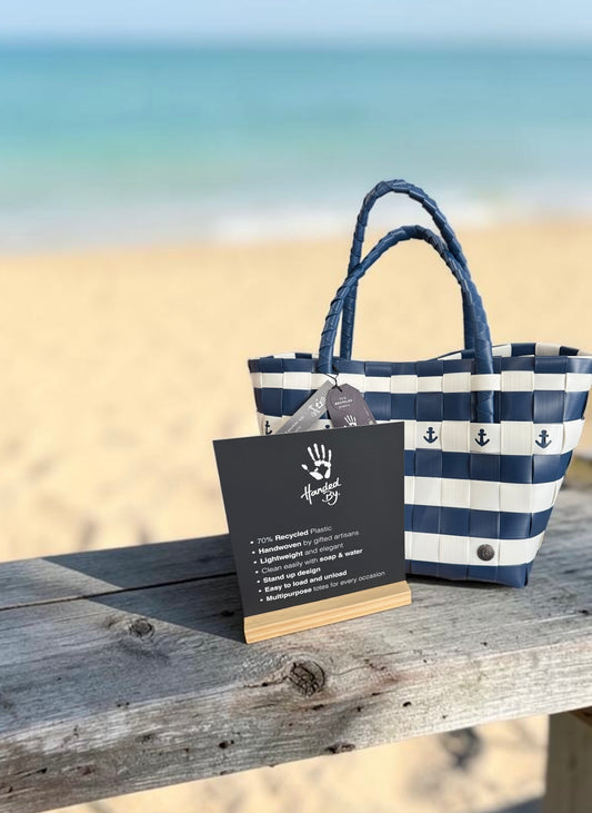 Handed By Recycled Anchor Tote/Bag