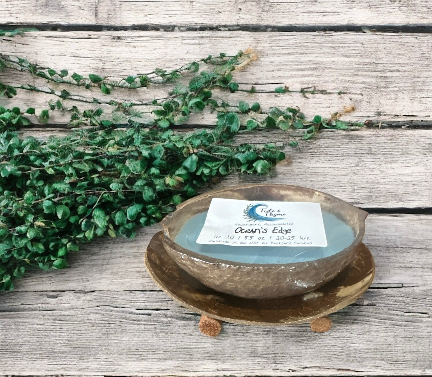 Coconut Candle Tray