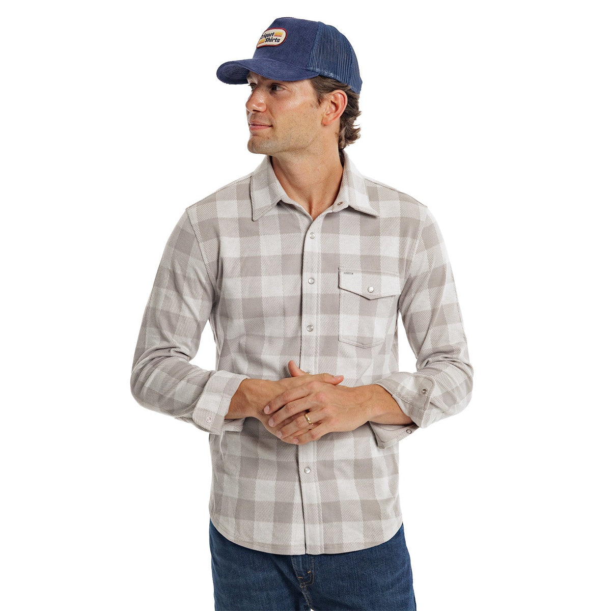 Chill-Knit Twill Pearl Snap