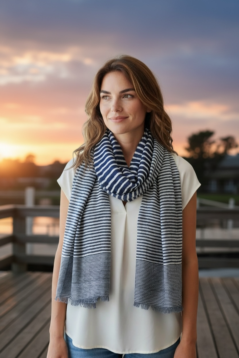 14th & Union Scarf- Navy