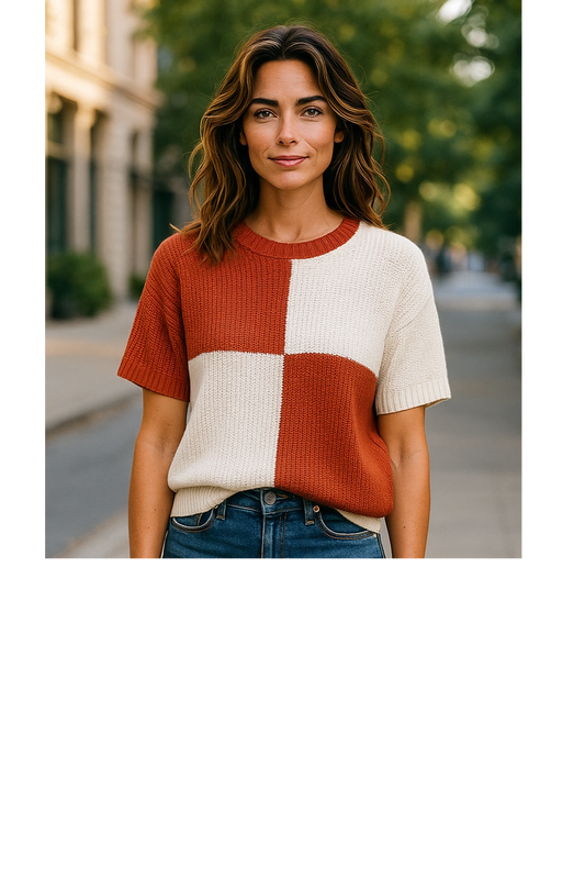 Color block sweater