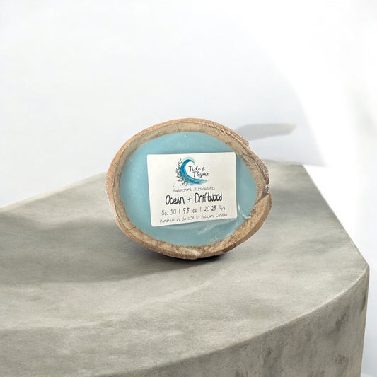 Coconut Candle No. 10 | Ocean + Driftwood