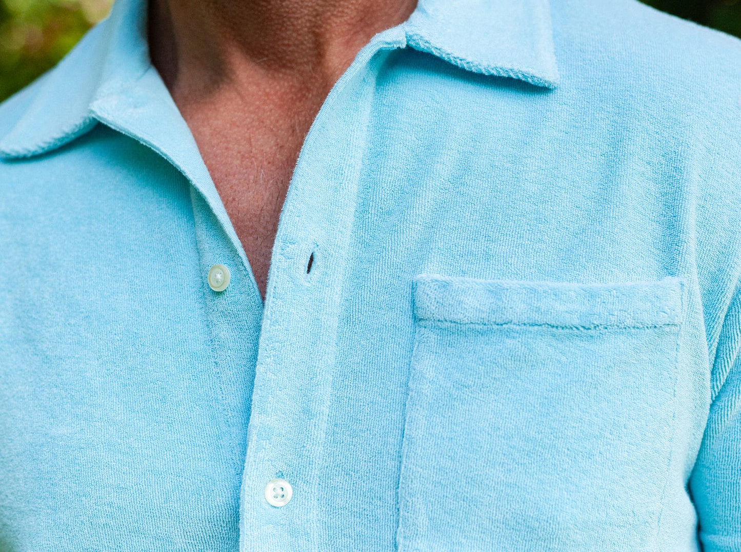 Terrycloth Button Down