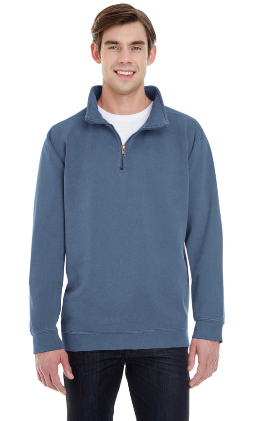 Pigment Dyed 1/4 Zip Sweatshirt