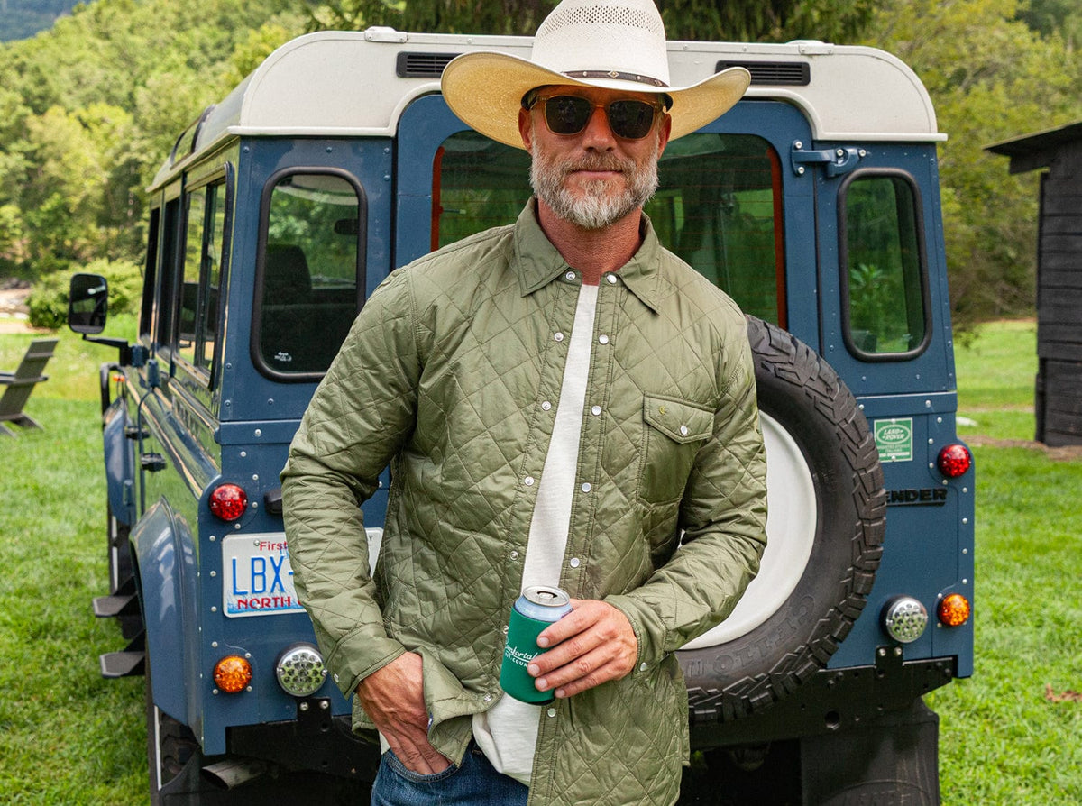 Criquet Quilted Shacket in Olive, view 6