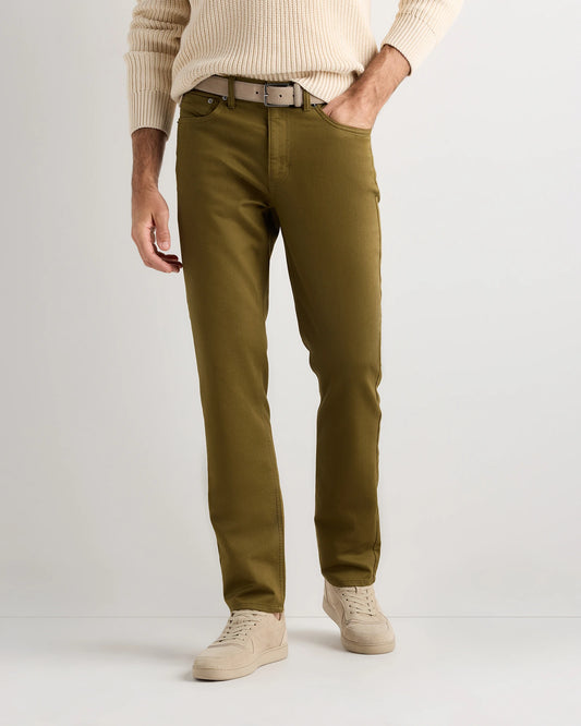 Comfort Stretch Traveler 5-Pocket Pants in Military Olive