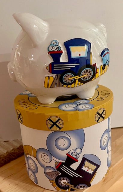 Hand Painted Ceramic Piggy Bank