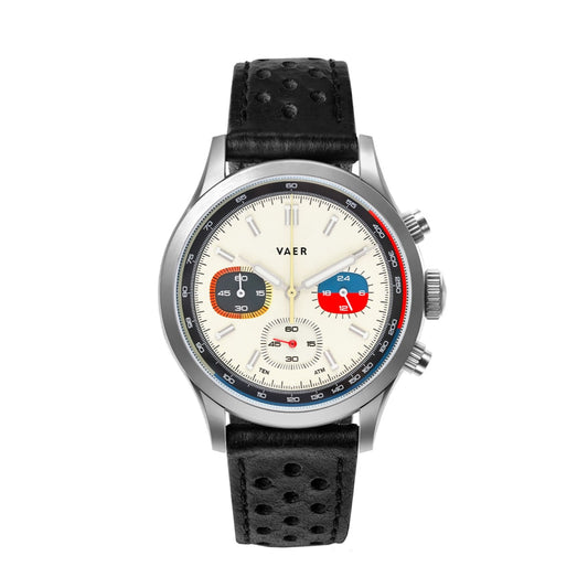 RS1 Rally Chronograph - Cream 40mm-Quartz w/Leather Rally Strap