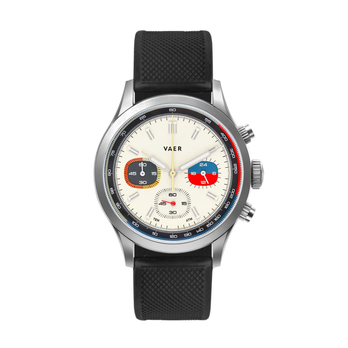 RS1 Rally Chronograph - Cream 40mm-Quartz w/Leather Rally Strap