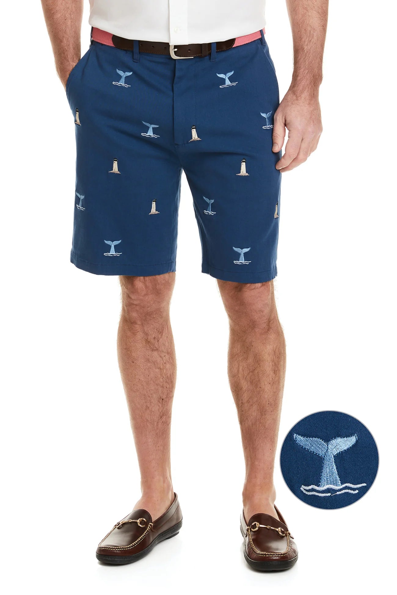 Twill Nantucket Shorts -Whale Tale/Lighthouse
