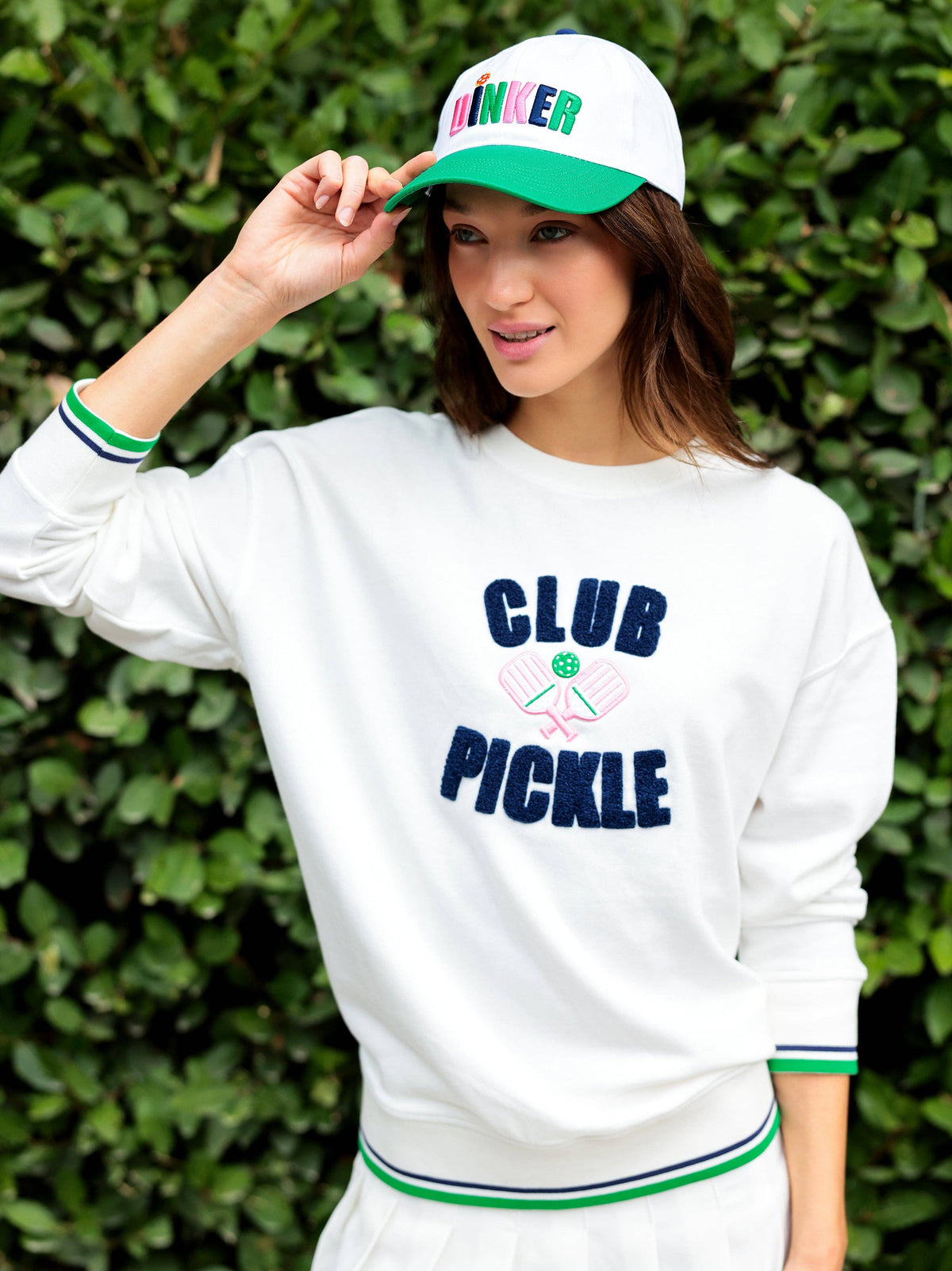 "CLUB PICKLE" SWEATSHIRT, IVORY