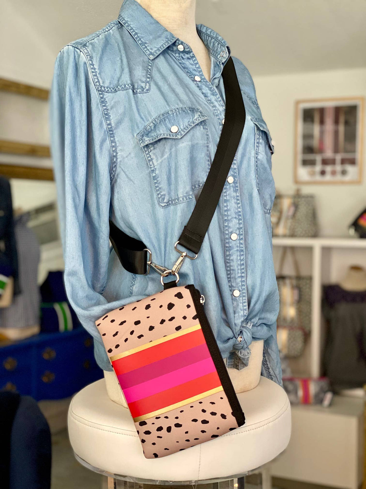 The Michelle Mini Neoprene Tote & Wristlet | shoptaylorgray