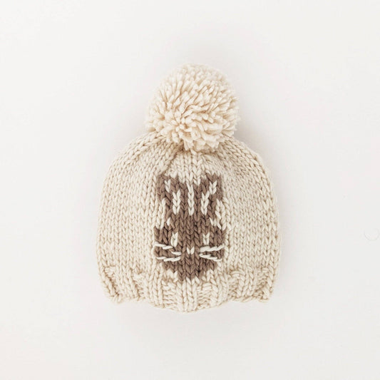Whiskers Bunny Rabbit Hand Knit Beanie Hat Baby & Kids