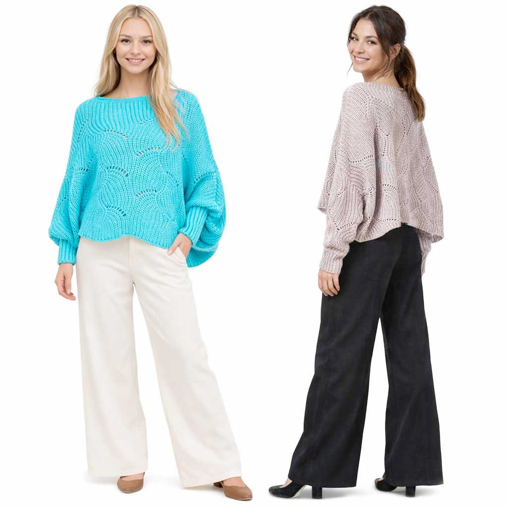Sweater Poncho with Sleeves