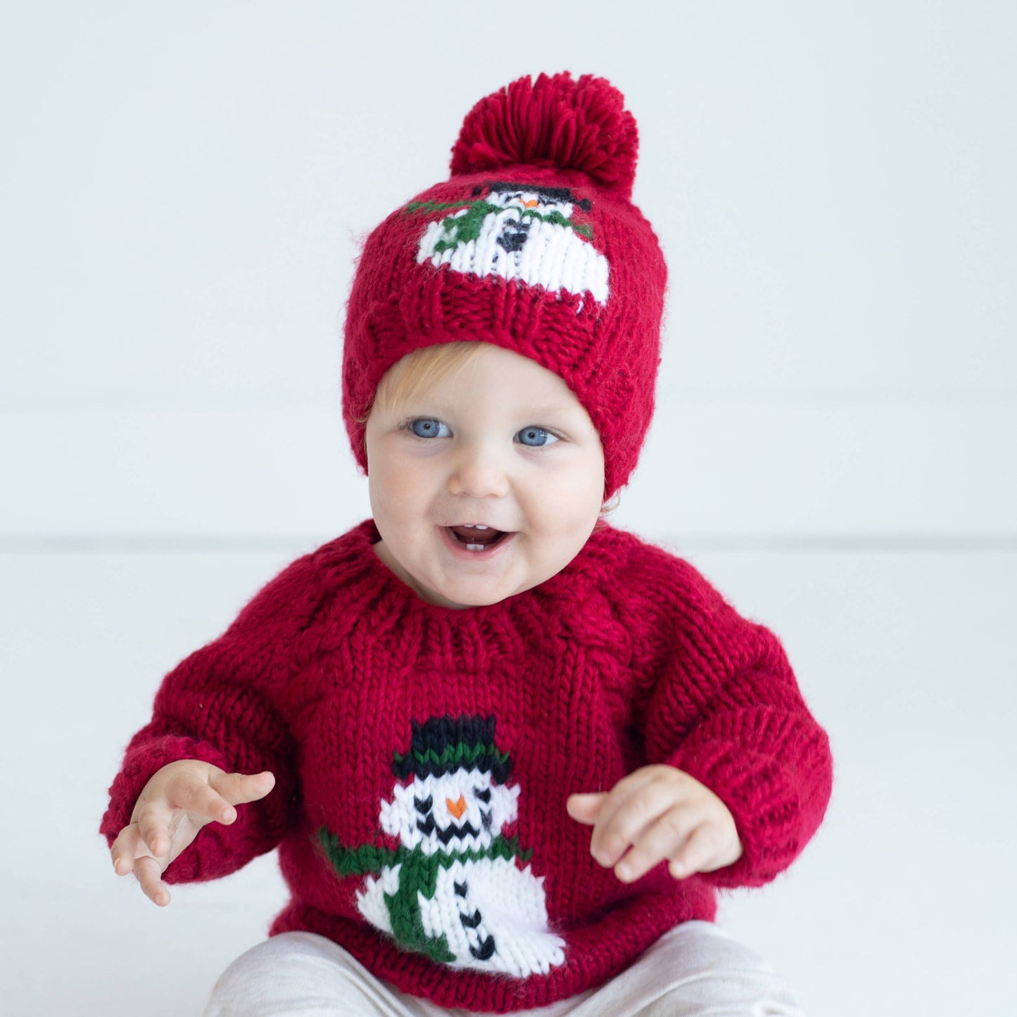 Frosty Snowman Ruby Crew Neck Sweater Baby & Toddler