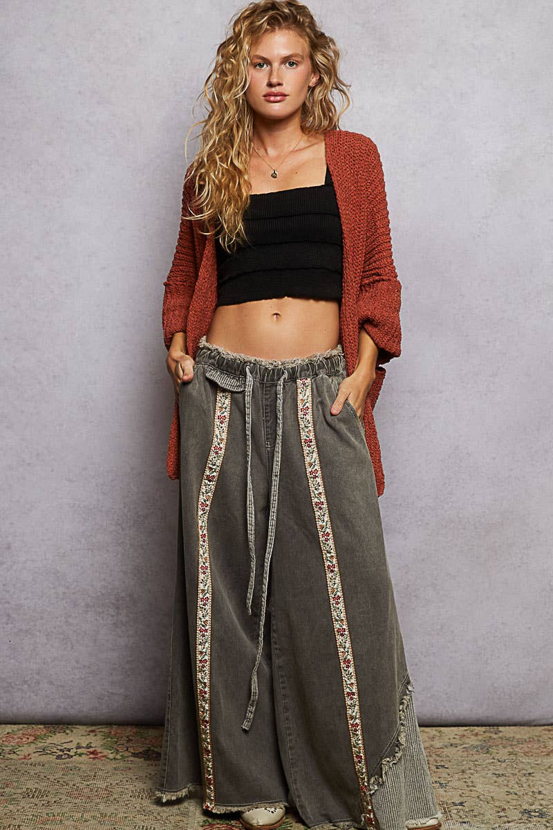 Long sleeve pockets solid sweater cardigan