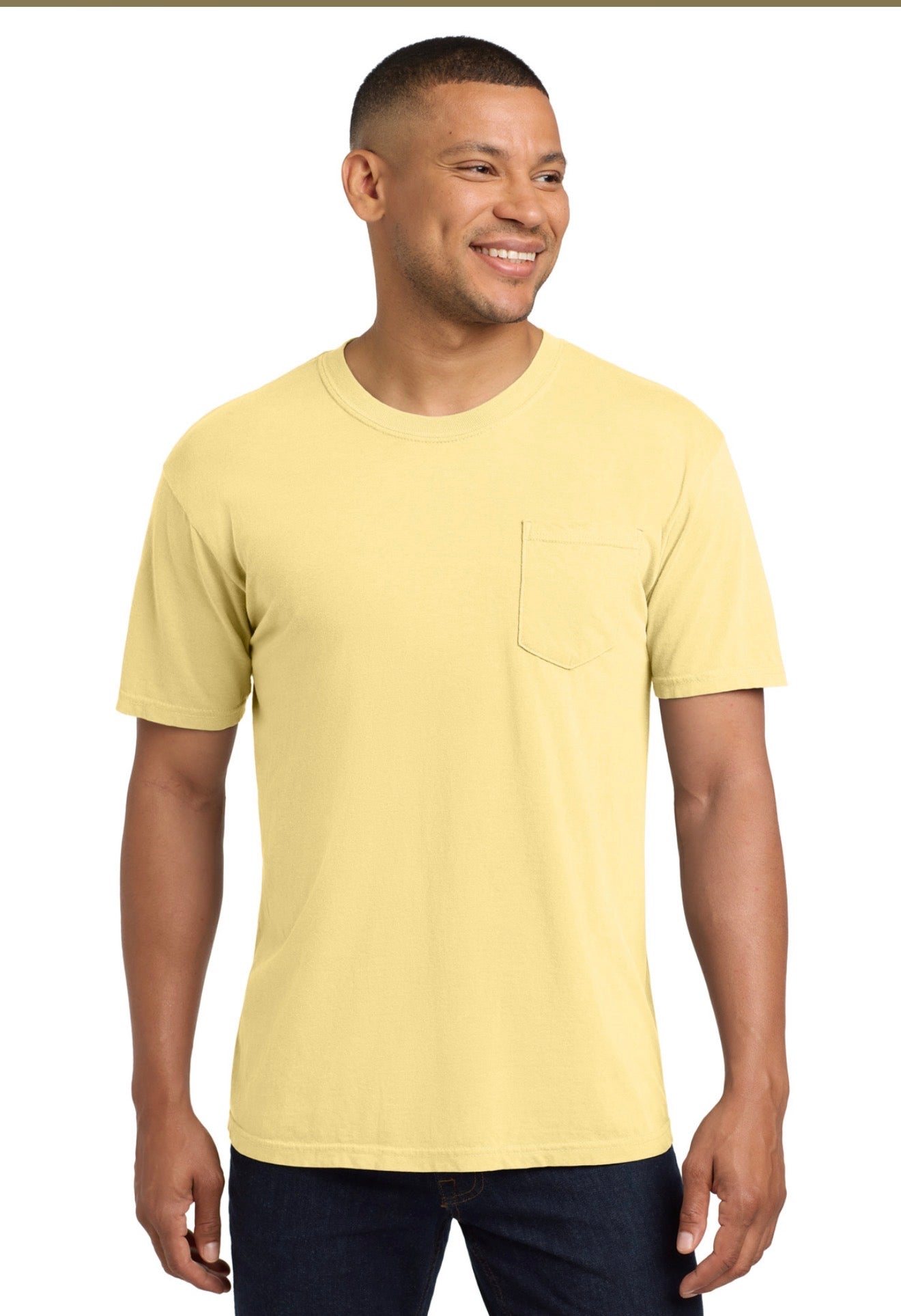 Pigment-Dyed Short Sleeve Shirt w/Pocket
