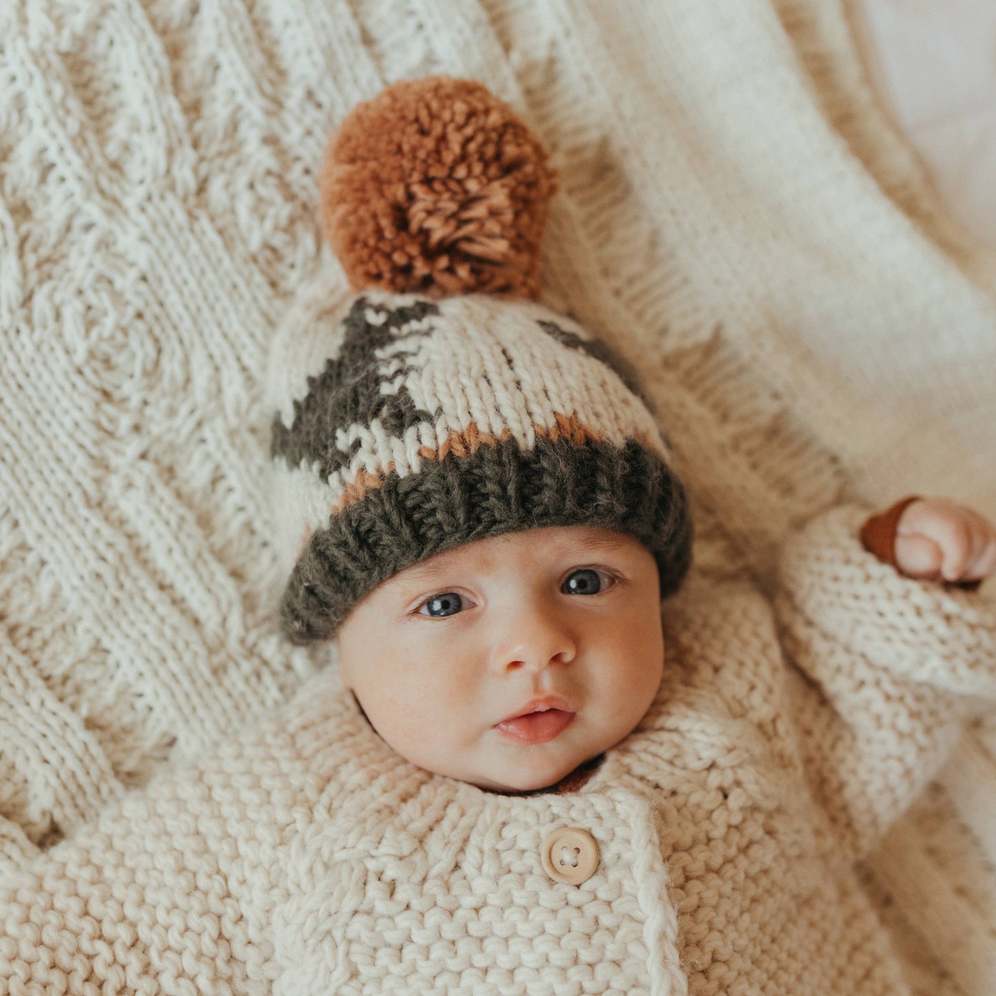 T-rex Loden Knit Beanie Hat Baby & Kids