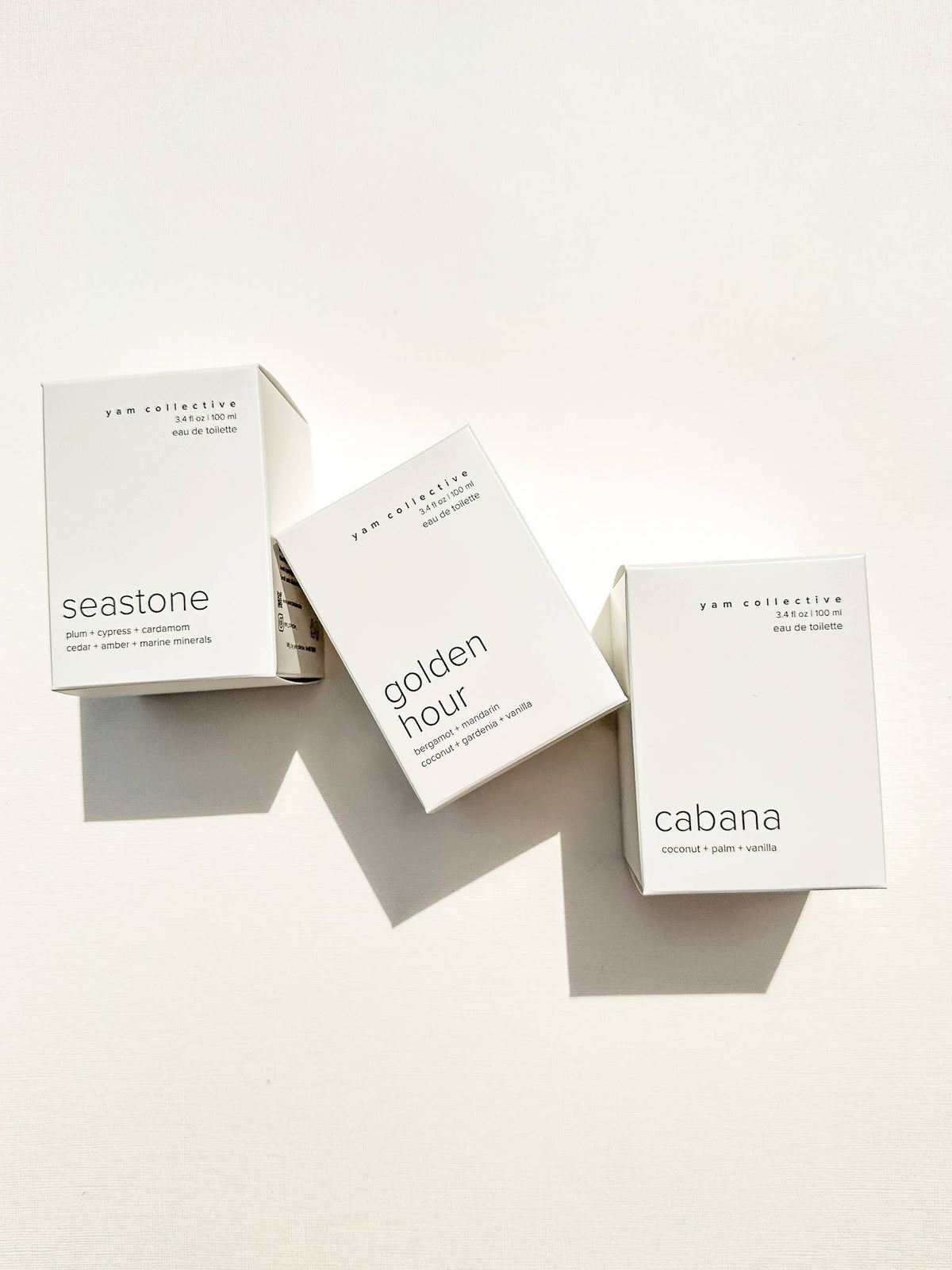 Eau de toilette: Sea Stone / marine minerals, cypress, plum