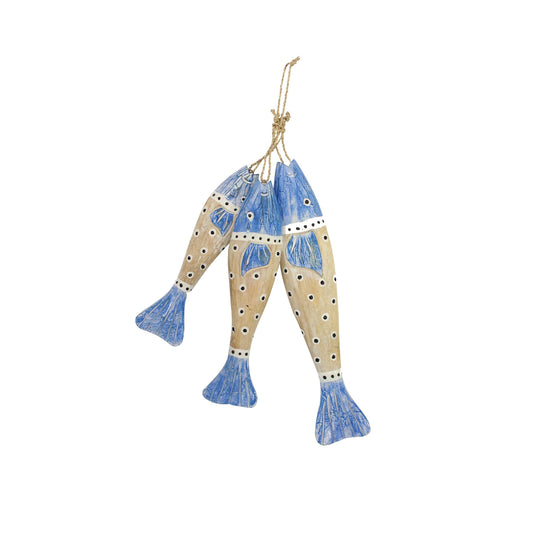 Blue Fish Hanging Decor 27.5"
